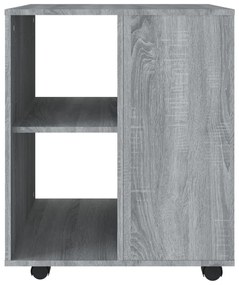 vidaXL Ντουλάπι Με Ροδάκια Γκρι Sonoma 60 x 53 x 72 εκ. Επεξεργ. Ξύλο