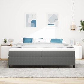 vidaXL Κρεβάτι Box Spring Ανοιχτό Γκρι 200x200 εκ Τσαντόν