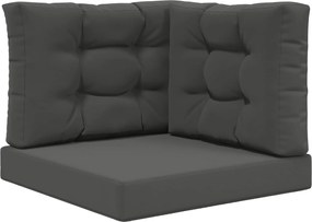 vidaXL Μαξιλάρι Καναπέ Εξωτερικού Χώρου 3 pcs Ανθρακί Πολυεστέρας