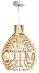 Φωτιστικό Οροφής Rattan 80X90 Brown VK/03146/PE/80 VKLed Rattan, Metal