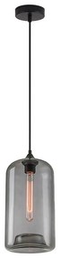 Φωτιστικό Οροφής Feint 77-8781 19x19x150cm 1xE27 60W Black-Smoke Homelighting