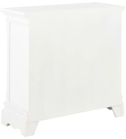 vidaXL Συρταριέρα Λευκή 70 x 28 x 70 εκ. από Μασίφ Ξύλο Πεύκου