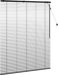 vidaXL Βενετσιάνικη Σκίαση Μαύρο 140 x 160 cm 35 mm