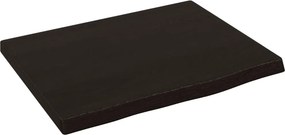 vidaXL Ράφι Τοίχου Σκούρο Καφέ 40x30x2 εκ. Επεξεργ. Μασίφ Ξύλο Δρυός