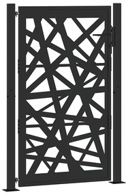 GARDEN GATE ΜΑΥΡΗ 105X155 CM ΣΧΕΔΙΟ ΑΤΣΑΛΙΝΟ ΦΩΤΙΣΤΙΚΟ 4100951