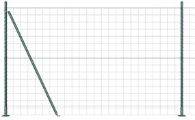 vidaXL Euro Fence με 13 Πρόσθετους Πόλους 1.2x25 μ Γαλβανισμένο Χάλυβα