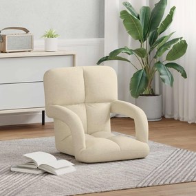 vidaXL Ρυθμιζόμενη καρέκλα δαπέδου με μπράτσα 5 Θέσεις Ύφασμα