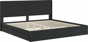 vidaXL Καλάθι με αποθήκη και κεφαλάρι Μαύρο 200 x 200 cm