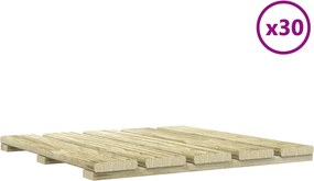 vidaXL Πλάκα Κατασκευής 30 pcs Πράσινο 50 x 50 cm