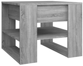 vidaXL Τραπεζάκι Σαλονιού Γκρι Sonoma 55,5x55x45εκ. Επεξεργασμένο Ξύλο