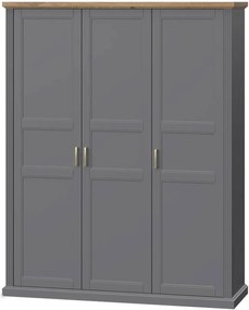 Ντουλάπα τρίφυλλη Tahoma 3D-Anthraki