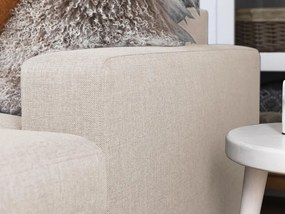 Γωνιακός Καναπές Scandinavian Choice C157, Ανοιχτό καφέ, 344x199x80cm