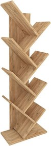 Βιβλιοθήκη Milton Megapap χρώμα pine oak 44x22x121εκ.