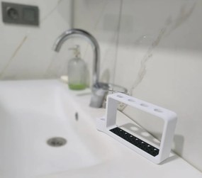 Stewehome Πλαστική βάση οδοντόβουρτσας και οδοντόκρεμας σετ 4 τεμαχίων Λευκό
