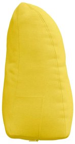 vidaXL Μαξιλάρι Πλάτης Απαλό Κίτρινο 45 x 24 x 50 εκ ύφασμα