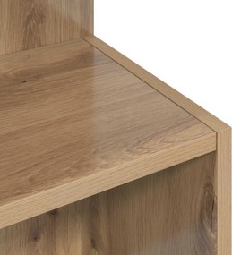 vidaXL Τραπεζάκι Πλευράς Artisan Δρυς Ø 39,5 x 55 εκ.