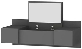 Τουαλέτα Με Καθρέπτη Zakkum 550ARN2223 100x39,1x33cm Anthracite