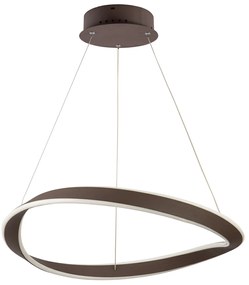 Φωτιστικό Οροφής LED Dimmable Homelighting Mateo 77-8128 Coffee