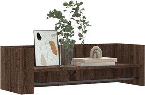 vidaXL Ραφιέρα Τοίχου Καφέ Δρυς 100x35x30,5 εκ. Επεξεργασμένο Ξύλο