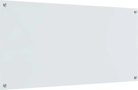 vidaXL Πίσω Πάνελ Κουζίνας Λευκό 120 x 60 cm σκληρυμένο γυαλί