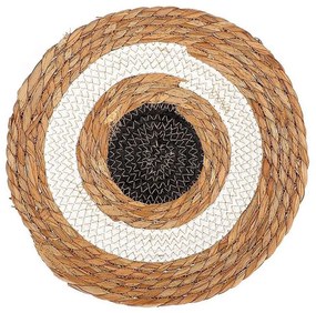 Διακοσμητικό Τοίχου Ψάθινη Πιατέλα 012.862464186 Φ60x10cm Multi Ψάθα