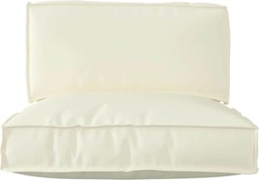 vidaXL Σετ Μαξιλαριών Πάγου 2 pcs Κρεμ Ύφασμα Όξφορντ