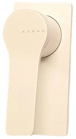 Μίκτης Ντους Μονός Andare WNX348A73Ph White Mat Karag Κεραμικό,Ορείχαλκος