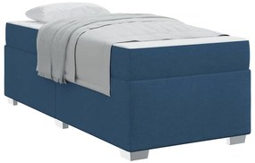 vidaXL Σκελετός Κρεβατιού Άλλο Μπλε 90 x 190 cm ύφασμα