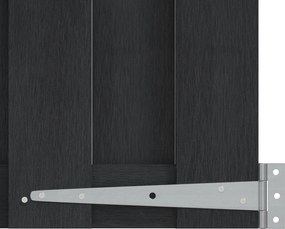 vidaXL Πύλη Κήπου 100 x 80 cm WPC και Αλουμίνιο Μαύρο
