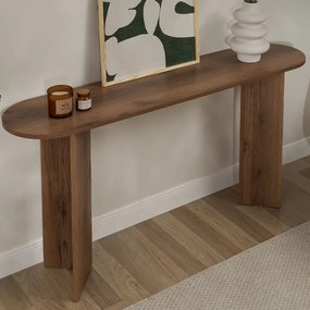 Κονσόλα Sira Megapap χρώμα καρυδί 150x35x75εκ.