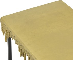 Κονσόλα Bulco Inart χρυσό-μαύρο μέταλλο 80.5x28x72εκ