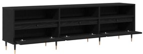 vidaXL Ντουλάπι τηλεόρασης  Μαύρη Δρυς 150x30x44.5 εκ. Επεξεργασμένο Ξύλο