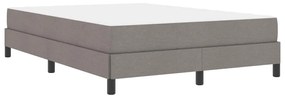 vidaXL Κρεβάτι με ελατήρια με στρώμα Taupe 160 x 200 cm ύφασμα