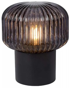 Φωτιστικό Επιτραπέζιο Lucide 78595-01-30 JANY Μαύρο Ματ (Black Mat)|Φυμέ (Smoke)
