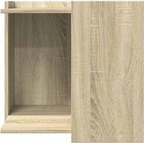vidaXL Τουαλέτα Γάτας Περίφραξη Sonoma Δρυς 53x53x51εκ Επεξεργασμ Ξύλο