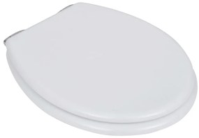 vidaXL Καλύμματα Λεκάνης με Μηχανισμό Soft Close 2 τεμ. Λευκά από MDF