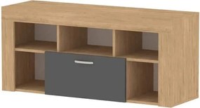 Έπιπλο τηλεόρασης Midili sapphire oak-ανθρακί 135x42x61εκ