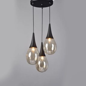 Φωτιστικό Κρεμαστο Aca OD53423RBK ATENA Μαύρο Ματ (Black Mat)