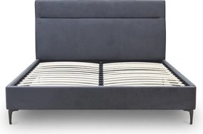 Κρεβάτι Marvel Megapap υφασμάτινο χρώμα ανθρακί 160x200εκ.