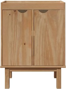 vidaXL Ντουλάπι Μπάνιου OTTA 59x40x80 εκ. Μασίφ Ξύλο Πεύκου