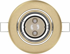 vidaXL Σποτ 24 pcs Ορείχαλκος 9 x 9 x 2.5 εκ. Μέταλλο