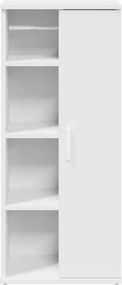 vidaXL Ντουλάπι μπάνιου με θήκη για ρολά Λευκό 39x22x90 cm