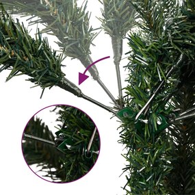 vidaXL Χριστουγεννιάτικο Δέντρο Τεχνητό Αρθρωτό με Κουκουνάρια 120 εκ.