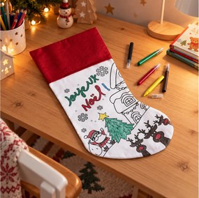 ΔΗΜΙΟΥΡΓΙΚΉ ΑΠΑΣΧΌΛΗΣΗ CHRISTMAS STOCKING TO COLOUR AND MARKERS EC0004