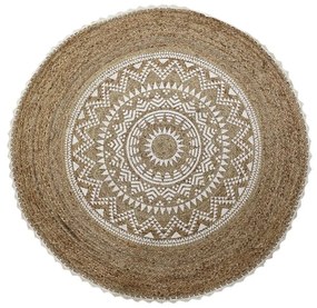 Χαλί DKD Home Decor Καφέ Mandala (200 x 200 x 0,75 cm)