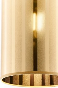 Κρεμαστό Φωτιστικό Cortina Φ18cm Μαύρο με Χρυσό