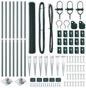 vidaXL Στύλος Περιφράξεων Πράσινο 10 x 1,4 μ (25 χλστ πλέγμα)