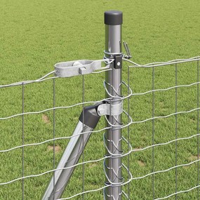 vidaXL Στύλος Περιφράξεων Άλλο 26 pcs Ασημί 3.2 x 3.2 x 90 εκ Ατσάλι