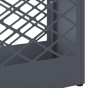 vidaXL Σχέδιο & βάση αποθήκευσης Ανθρακί 28 x 12 x 41 εκ Ατσάλι