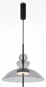 Κρεμαστό Φωτιστικό Οροφής LED 12W Γυαλί Φ40cm Bangkok Maytoni MOD185PL-L11B3K3 Γκρι